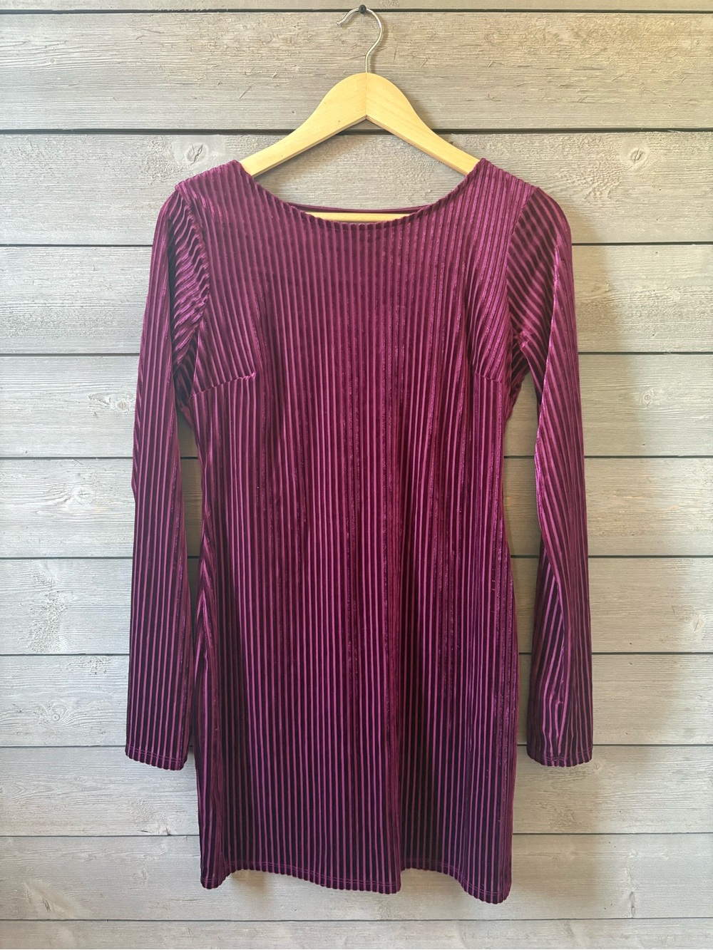Forever 21 Velvet Ribbed Mini Dress